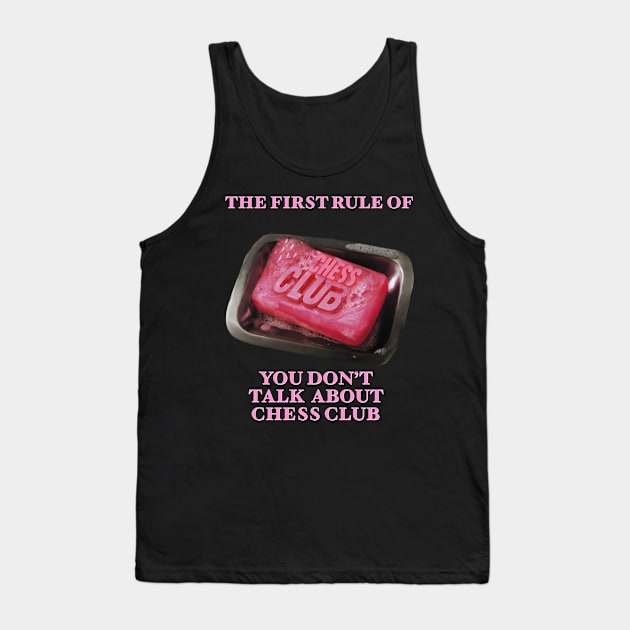 The first rule of Chess Club Tank Top by Diversions pop culture designs